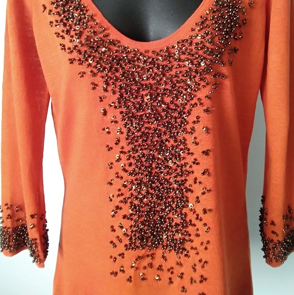 Stunning Beaded Embellishments Tunic (NWOT) - Picture 5 of 12